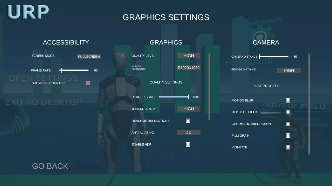 URP/HDRP Settings Manager📱 - изображение 4